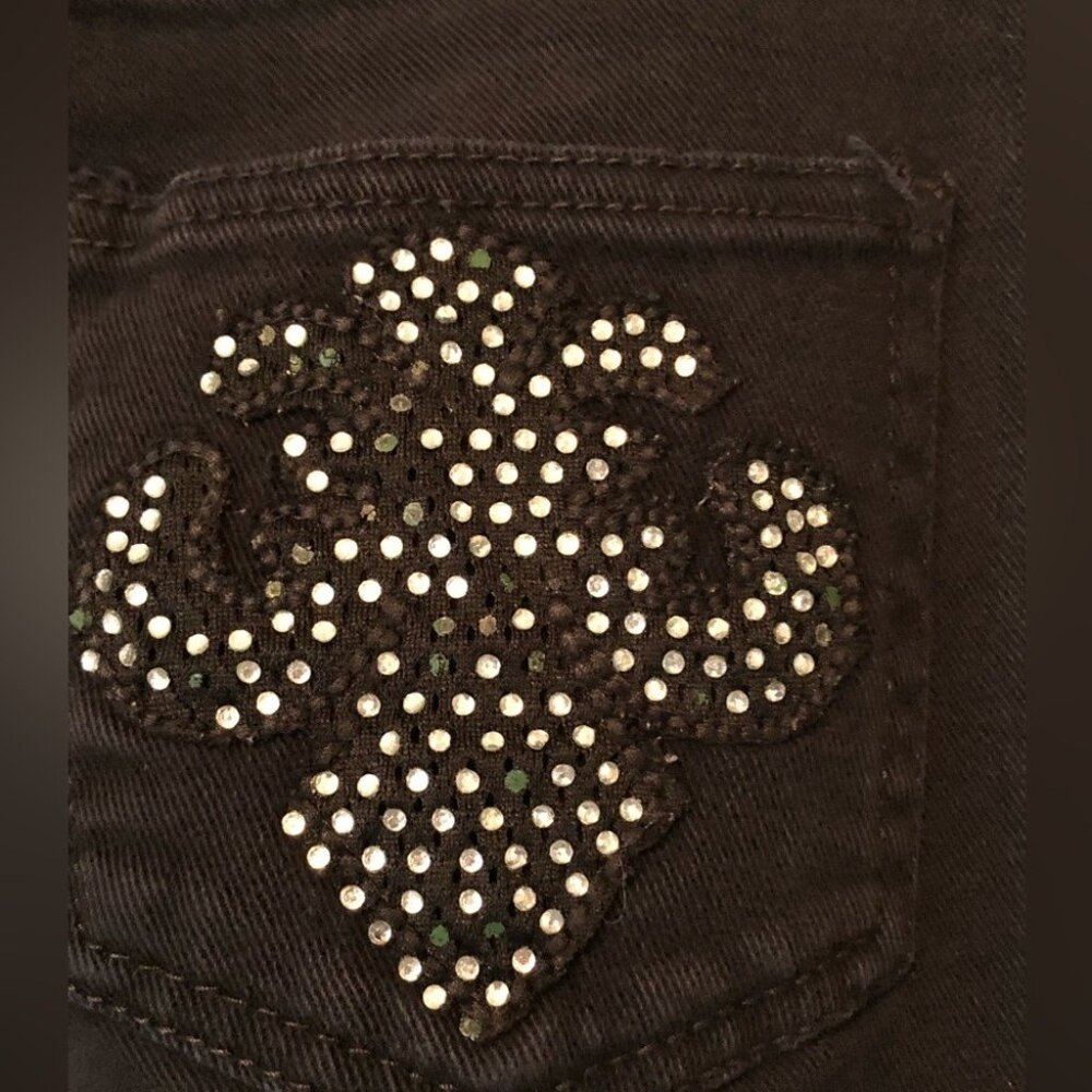 Red Rivet Black Skinny Jeans - Picture 6 of 7